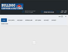 Tablet Screenshot of bulldogcarwash.com